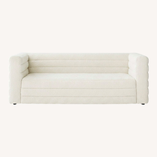 Used CB2 White Strato 80" Boucle Sofa for sale on AptDeco