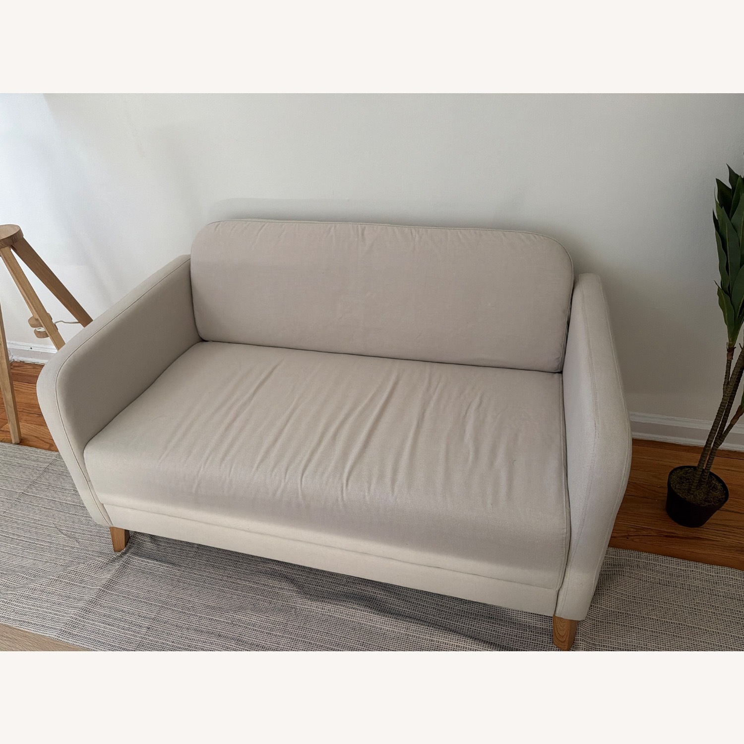 IKEA LINANÄS Natural Fabric 2 Seater Sofa - image-2