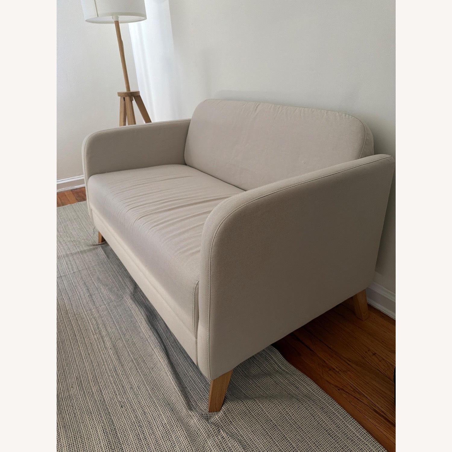 IKEA LINANÄS Natural Fabric 2 Seater Sofa - image-3