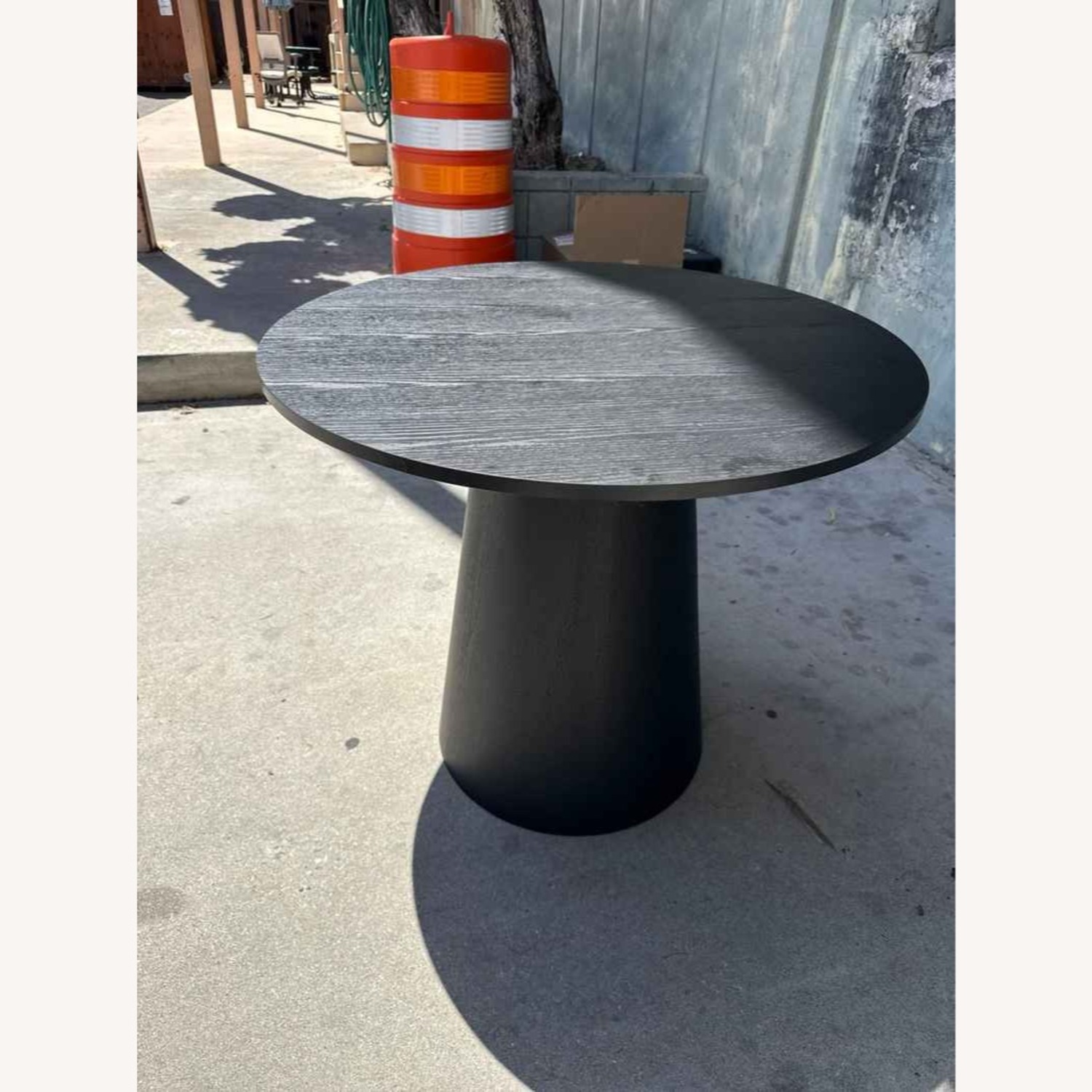 Black Wood Veneer Dining Table - image-6