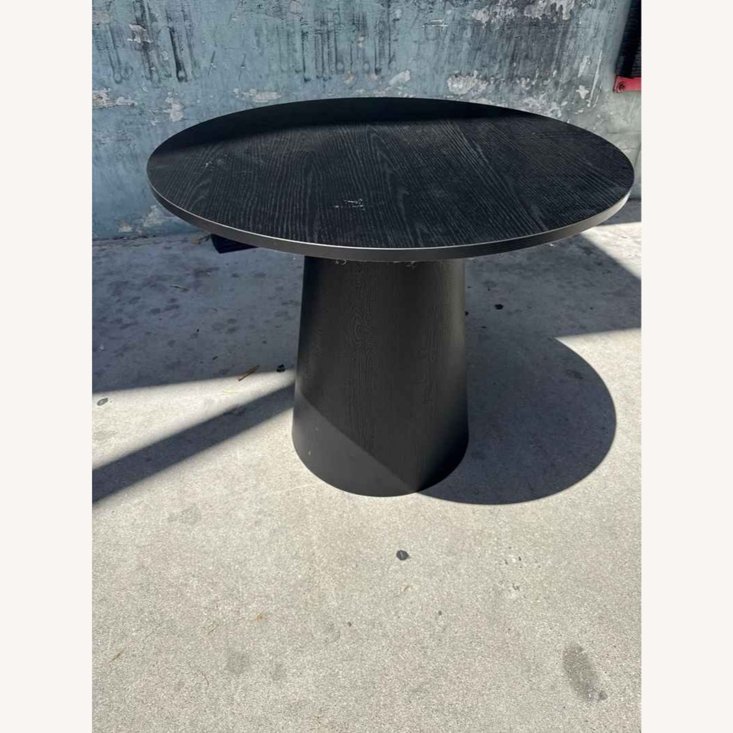 Black Wood Veneer Dining Table - image-5