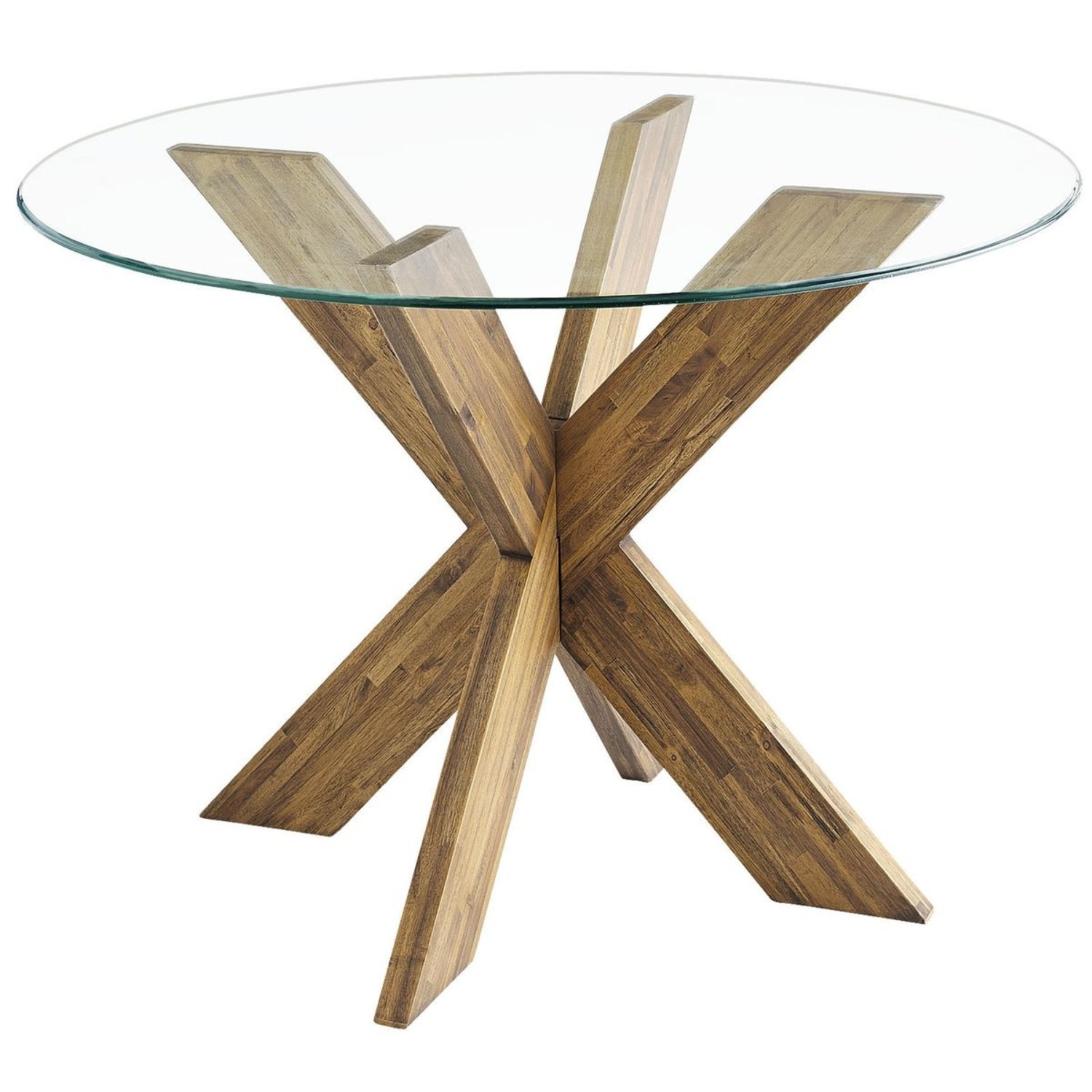 Pier 1 Imports Wood Pedestal Base Dining Table Set - image-5