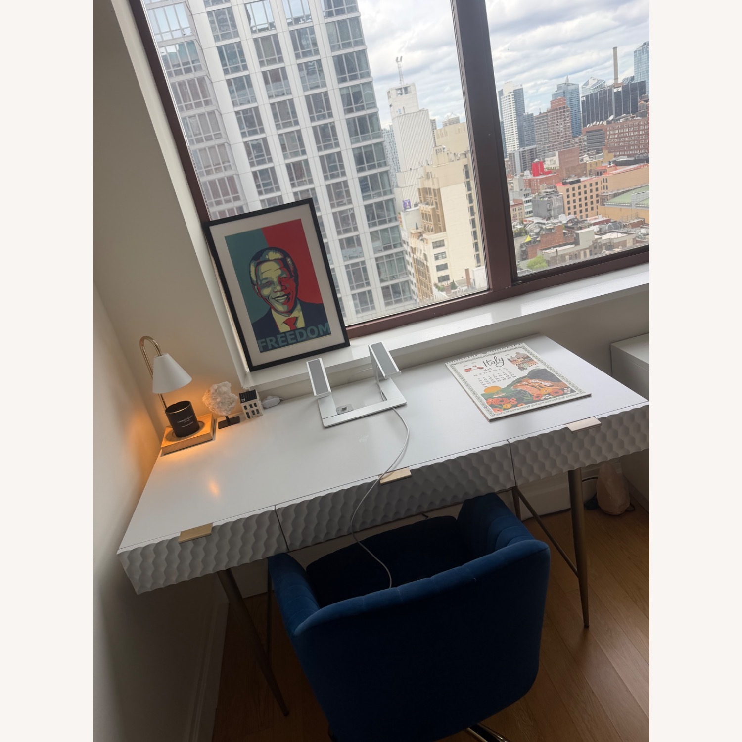 West Elm Audrey White Desk - image-2