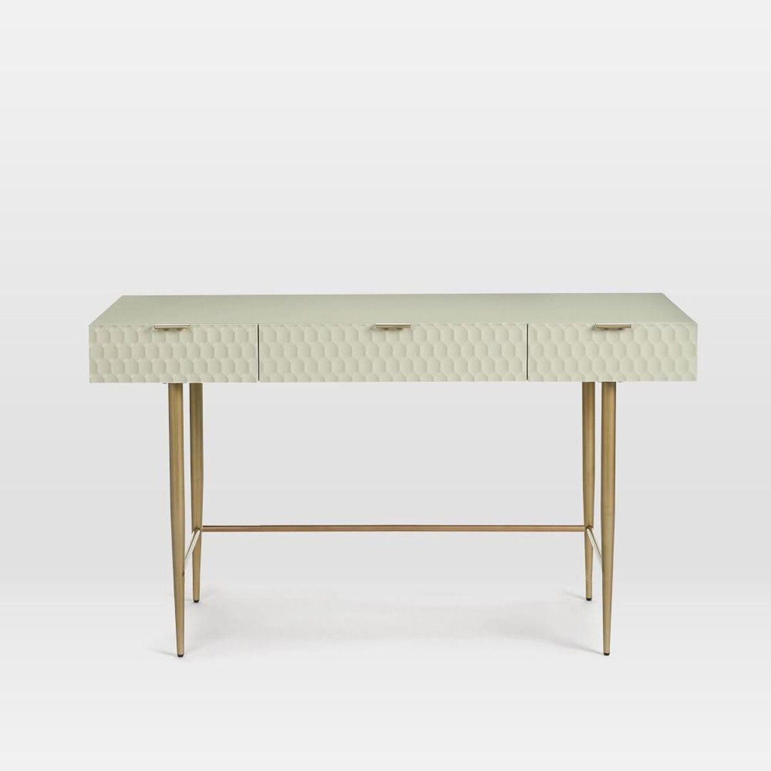 West Elm Audrey White Desk - image-4