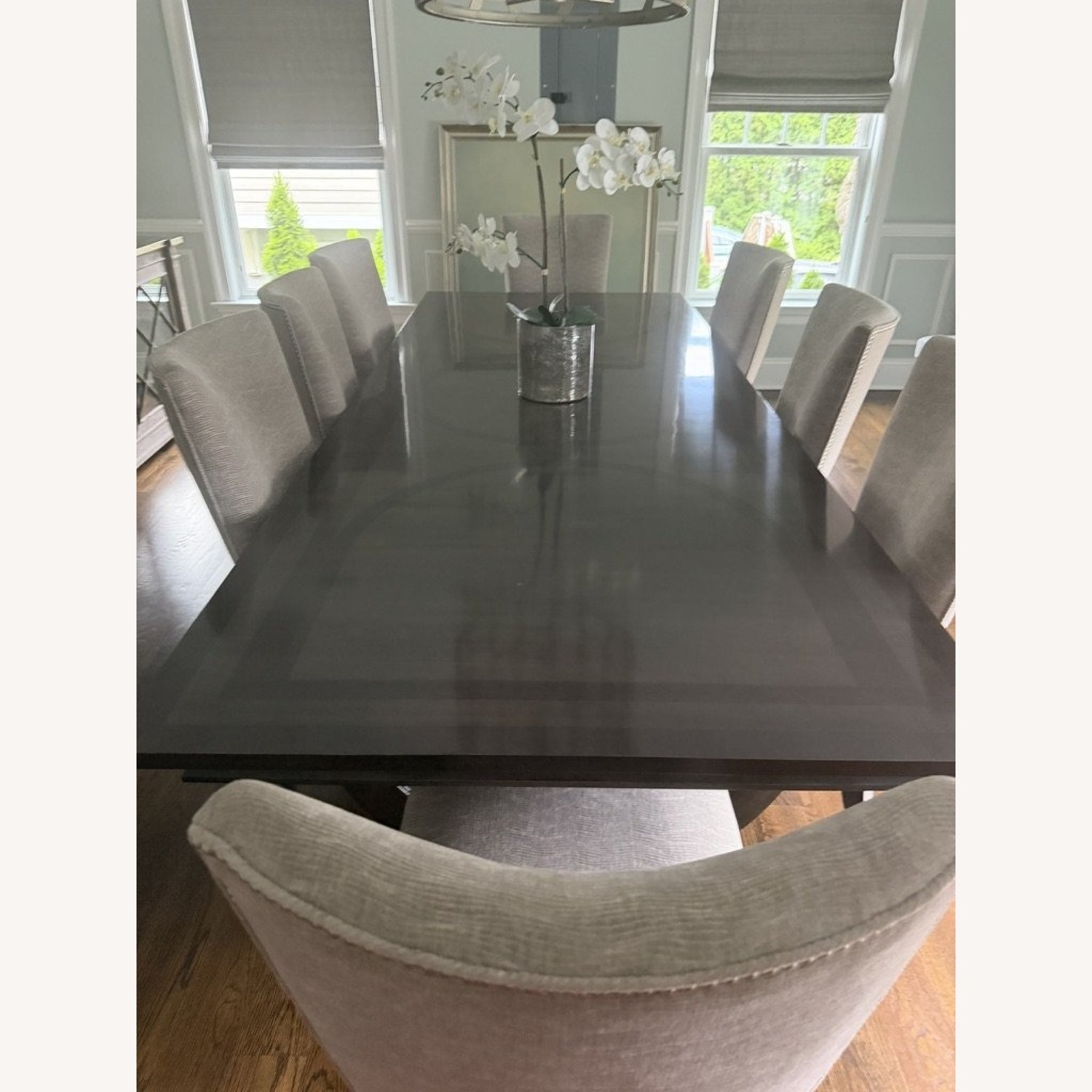 Kravet Custom 112" Dining Table + 8 Chairs - image-1