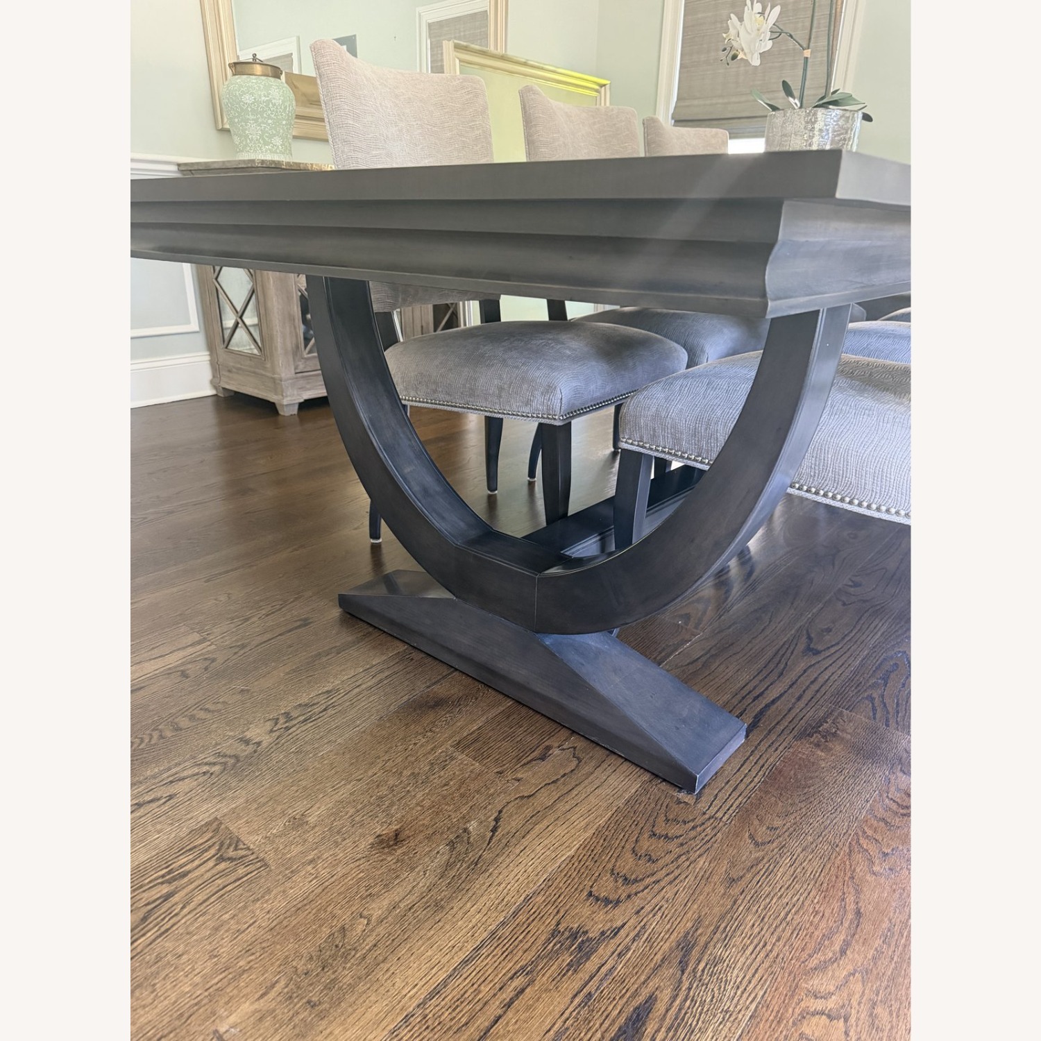 Kravet Custom 112" Dining Table + 8 Chairs - image-2