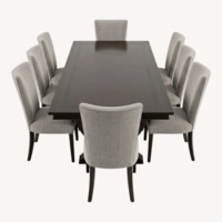 Kravet Custom 112" Dining Table + 8 Chairs