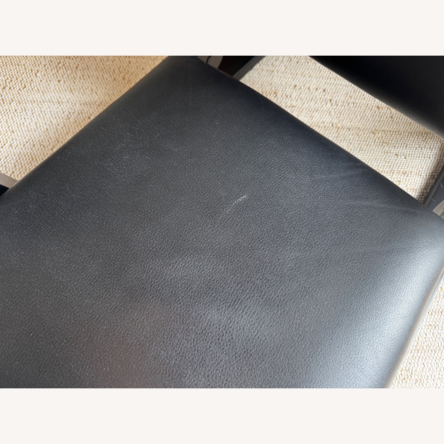 Vintage/Antique Black Leather Armchair - image-7