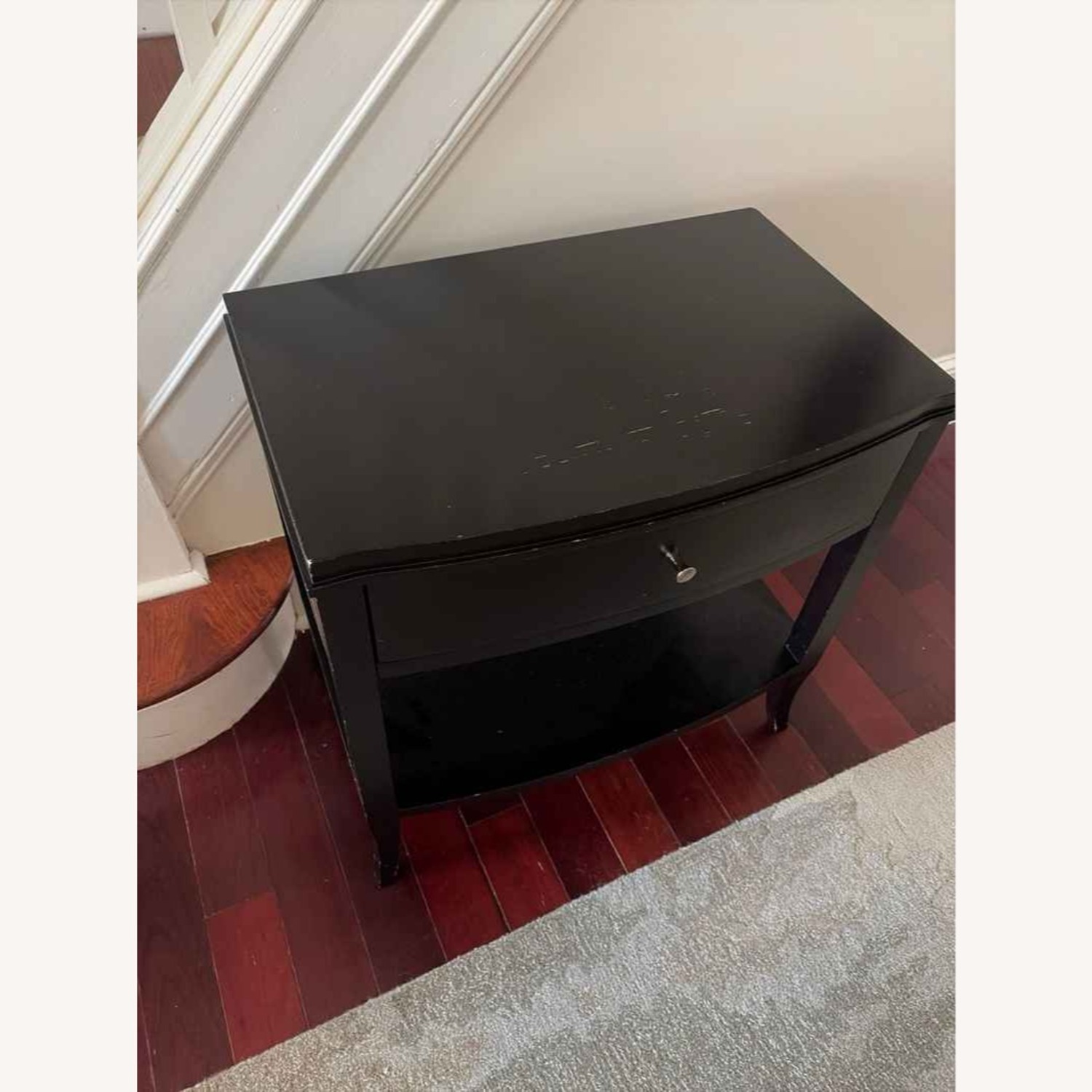 Crate & Barrel Colette Espresso Nightstand - image-1
