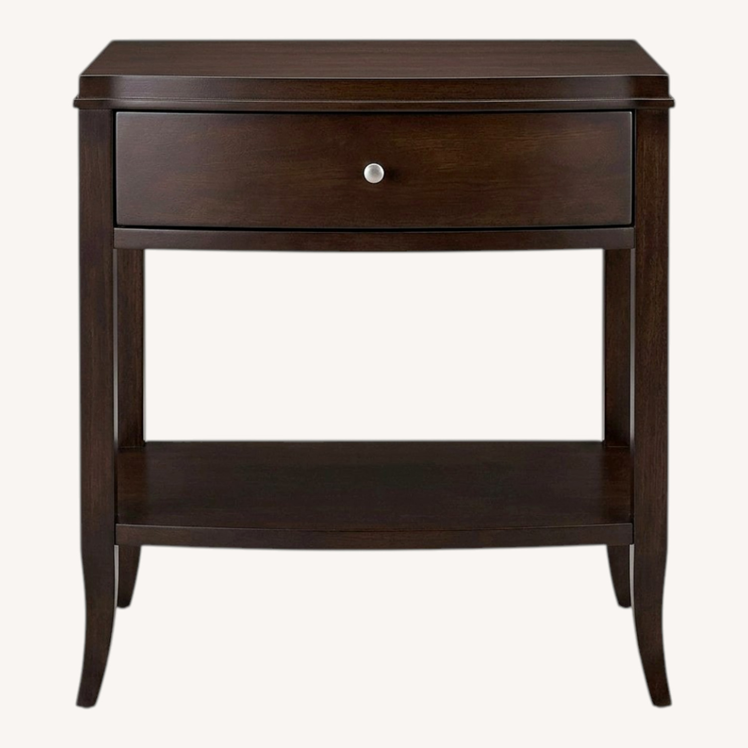 Crate & Barrel Colette Espresso Nightstand - image-0