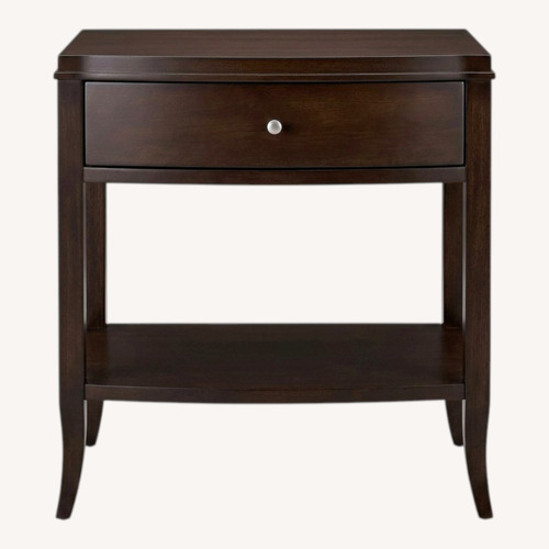 Used Crate & Barrel Colette Espresso Nightstand for sale on AptDeco