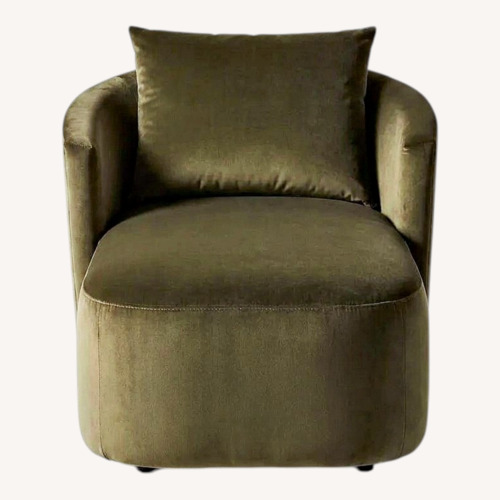 Used Four Hands Green Velvet Accent Chair for sale on AptDeco