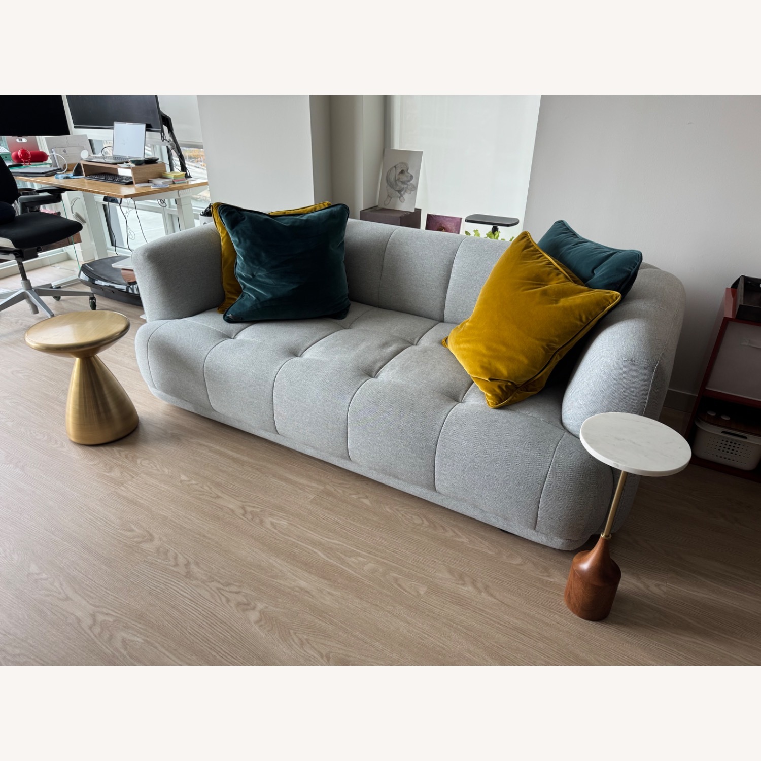 Design Within Reach Light Gray 2 Seater Sofa - image-1