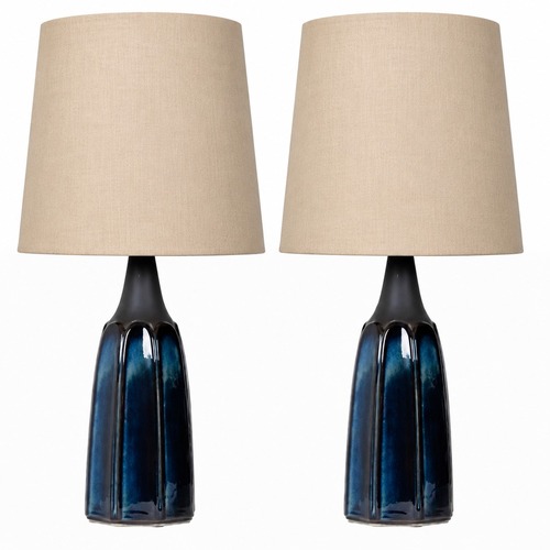 Used Vintage/Antique Blue Ceramic Table Lamps for sale on AptDeco