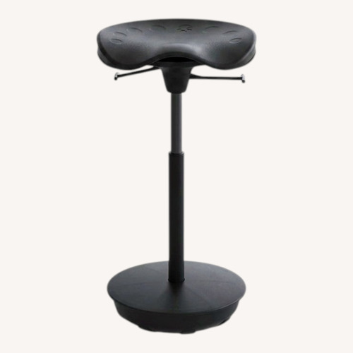 Used Focal Upright Pivot Seat Black Office Chairs x2 for sale on AptDeco
