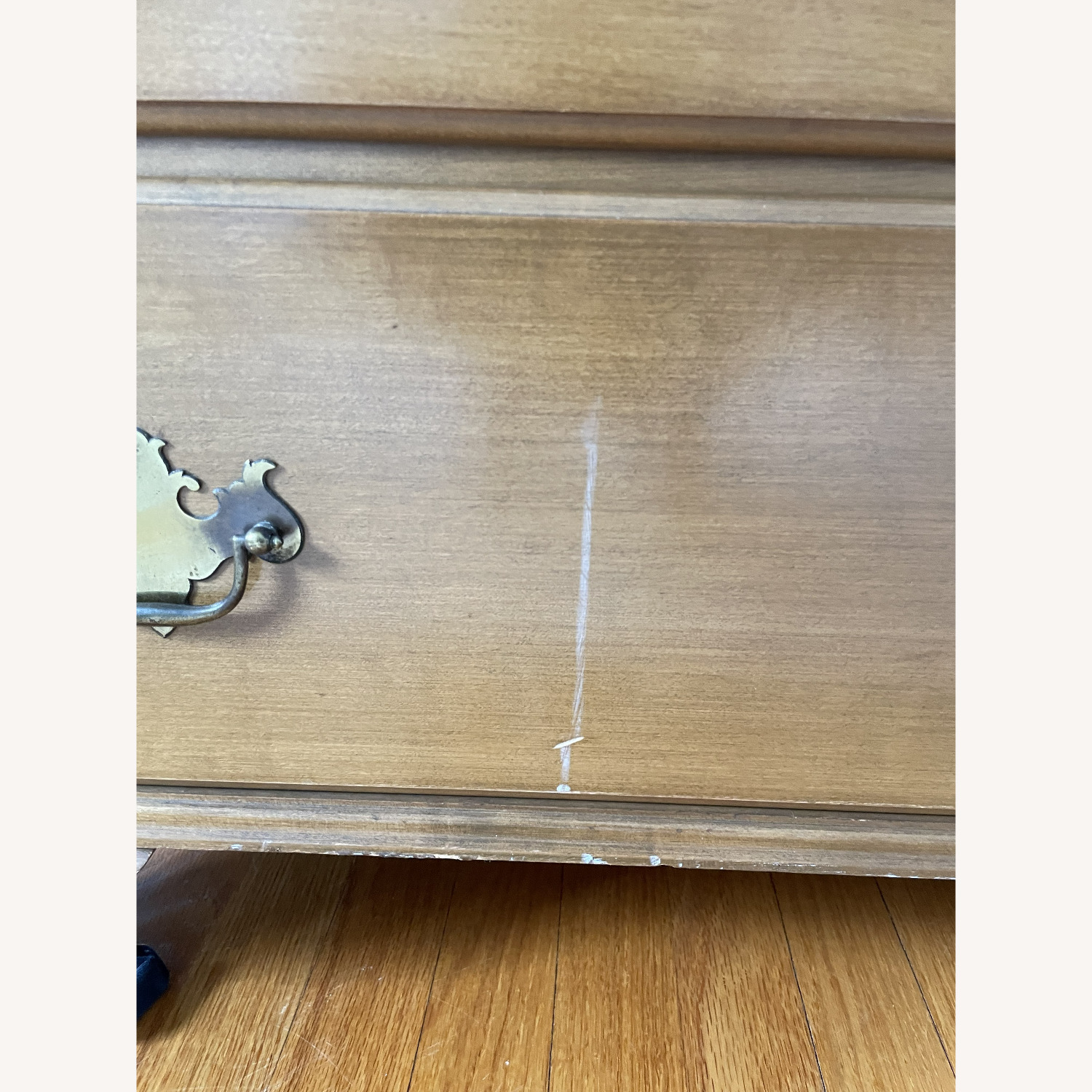 Dark Brown Wood Dresser - image-2