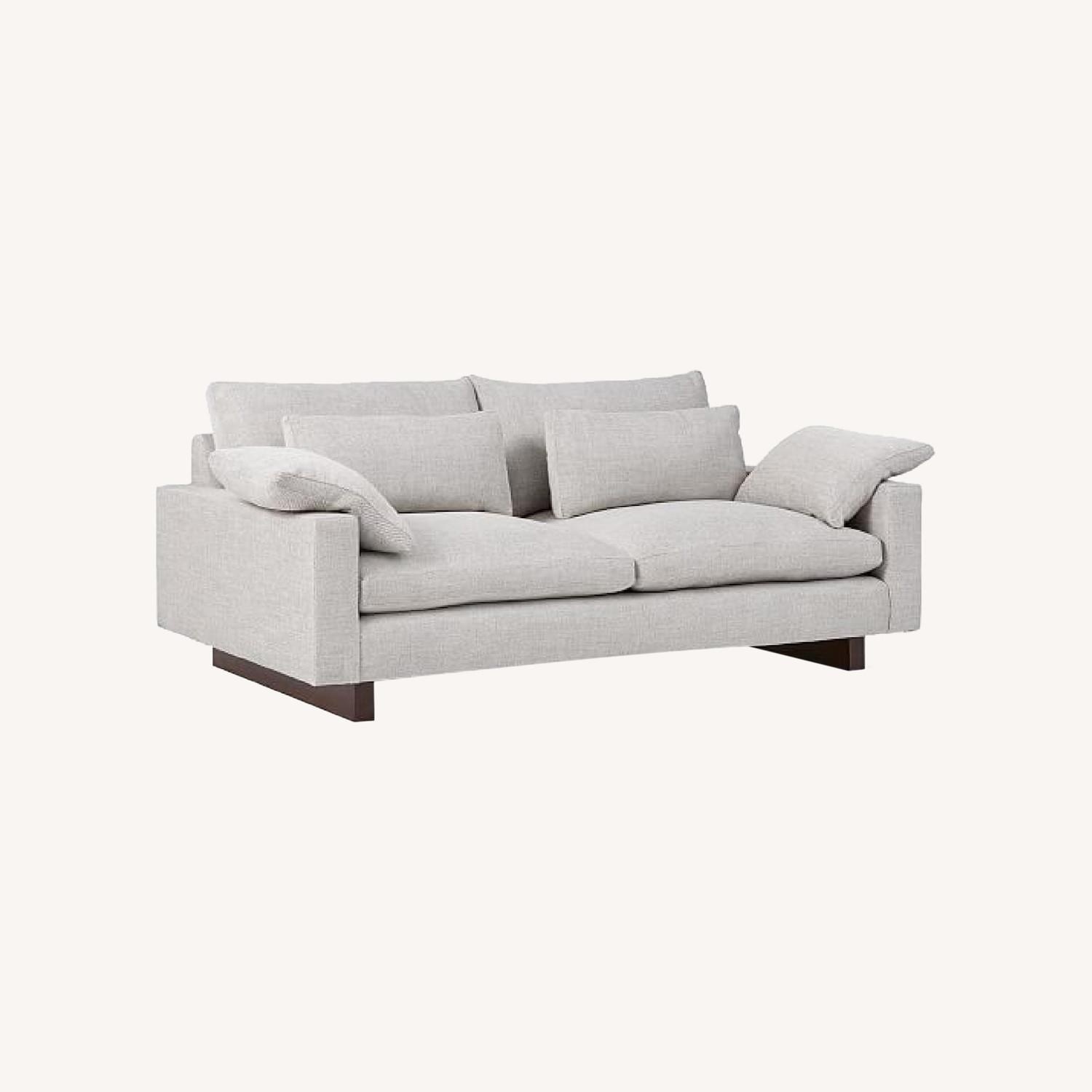 West Elm Light Gray Fabric 2 Seater Sofa - image-7