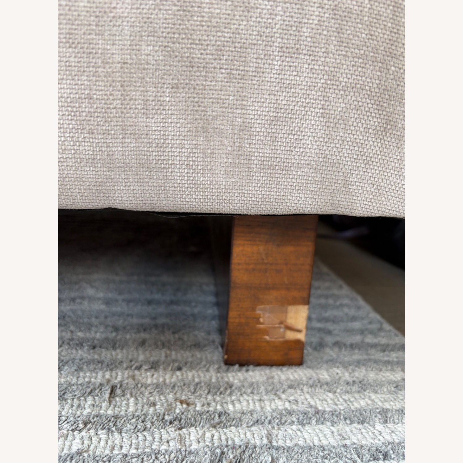 West Elm Light Gray Fabric 2 Seater Sofa - image-4