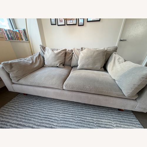 Used West Elm Light Gray Fabric 2 Seater Sofa for sale on AptDeco
