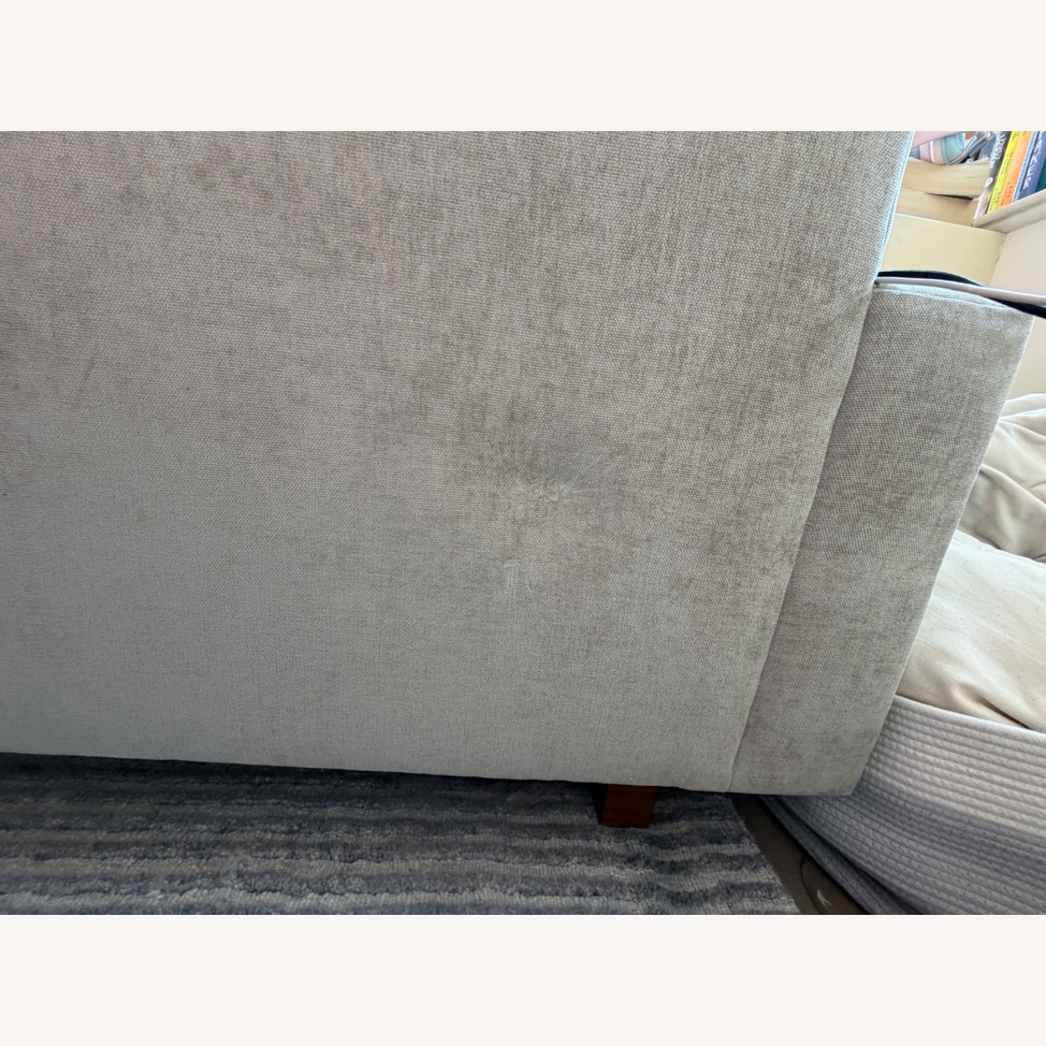 West Elm Light Gray Fabric 2 Seater Sofa - image-5