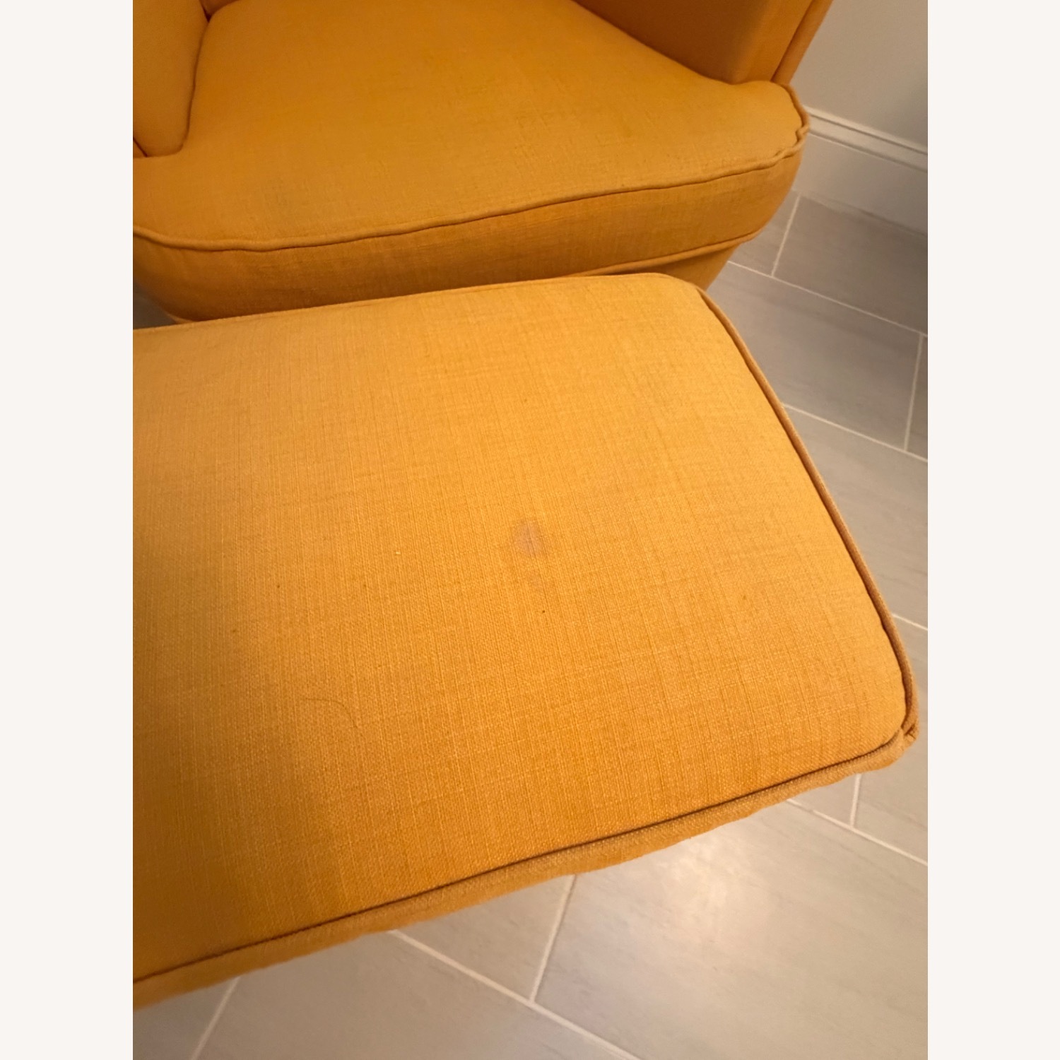 IKEA Strandmon Yellow Fabric Accent Chair - image-3