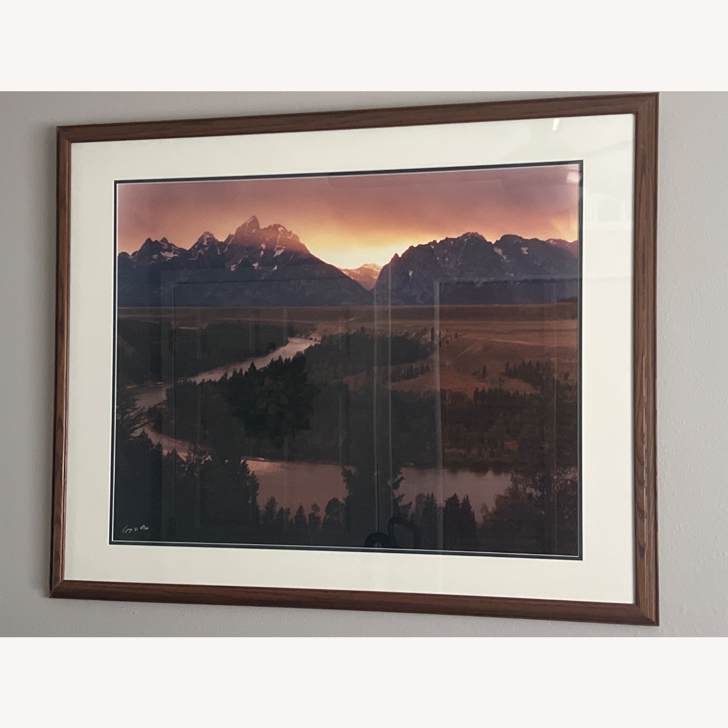 Frederic Joy Fire Sky Grand Tetons Photography Wall Art - image-2