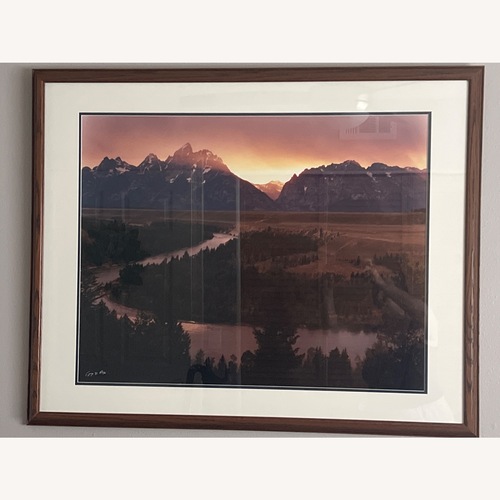 Used Frederic Joy Fire Sky Grand Tetons Photography Wall Art for sale on AptDeco