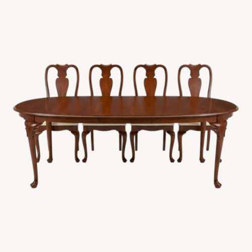 Used Ethan Allen Dark Brown Wood Dining Sets for sale on AptDeco