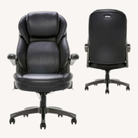 La-Z-Boy Black Leather Office Chair