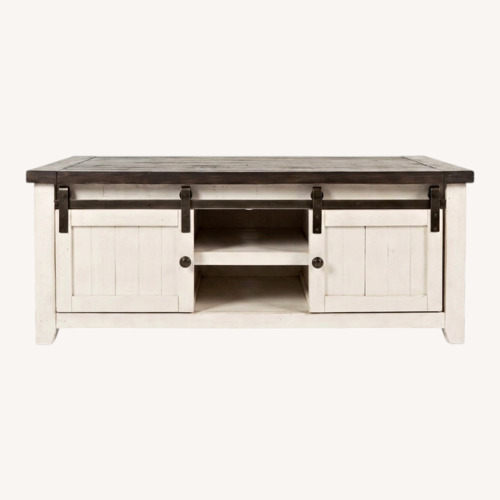 Used Jofran Madison County White Coffee Table for sale on AptDeco