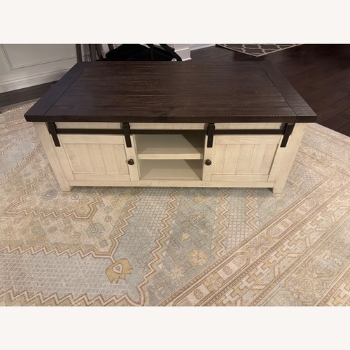 Used Jofran Madison County White Coffee Table for sale on AptDeco