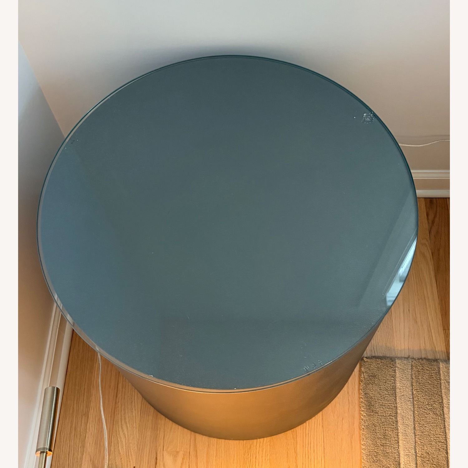 Dark Brown Metal Side Table - image-2