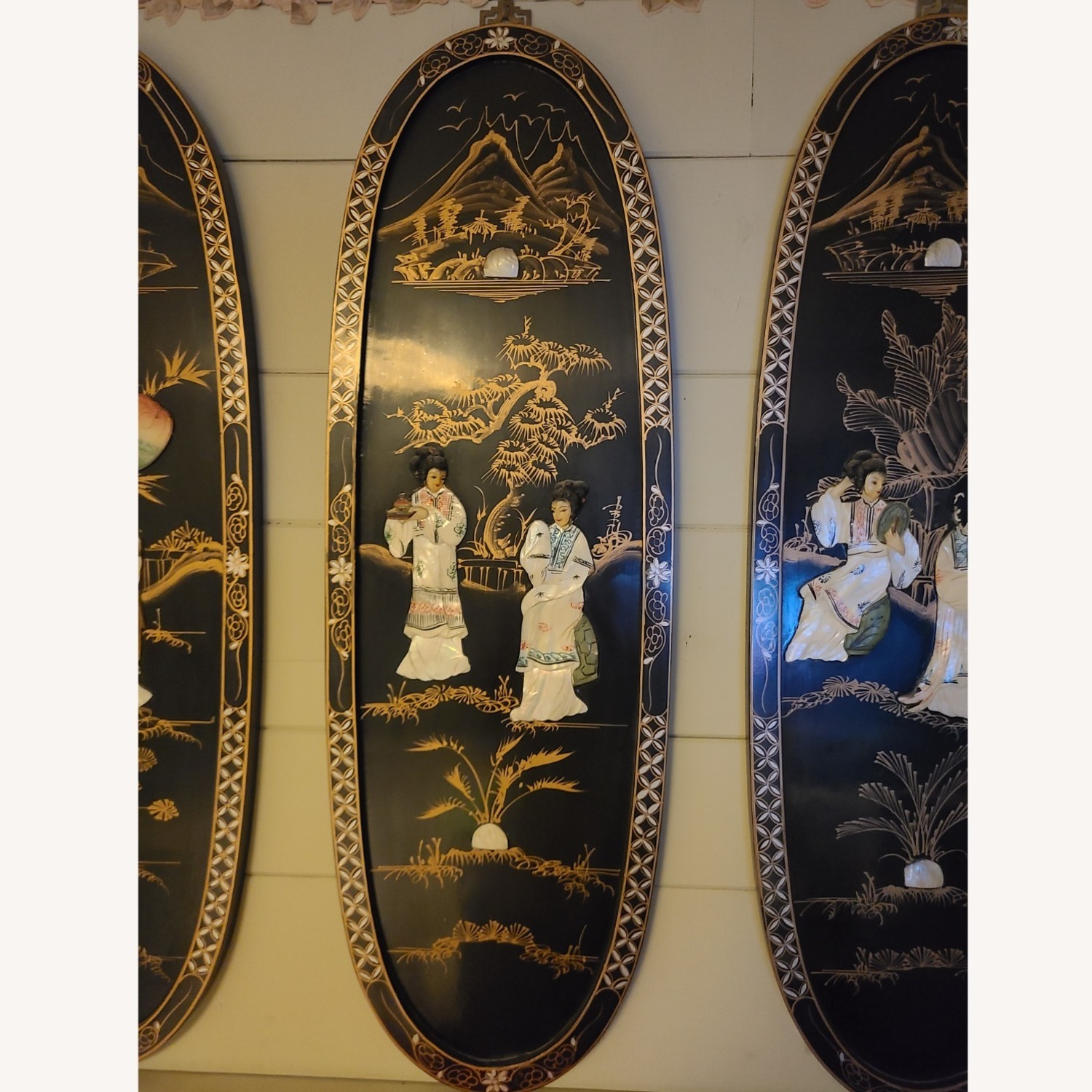 Black Mother of Pearl Wall Art - image-4