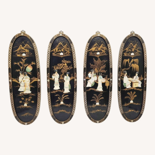 Used Black Mother of Pearl Wall Art for sale on AptDeco