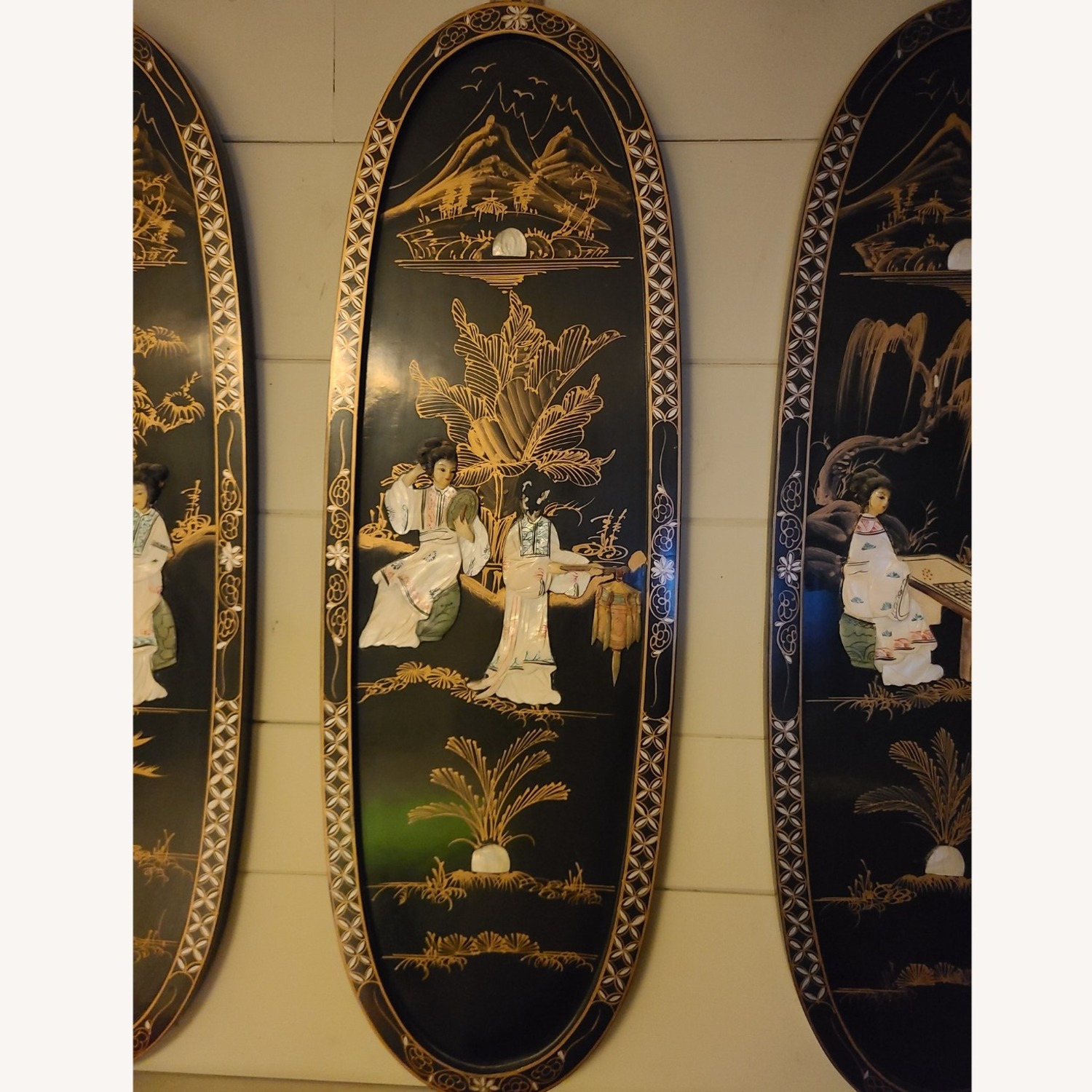 Black Mother of Pearl Wall Art - image-5