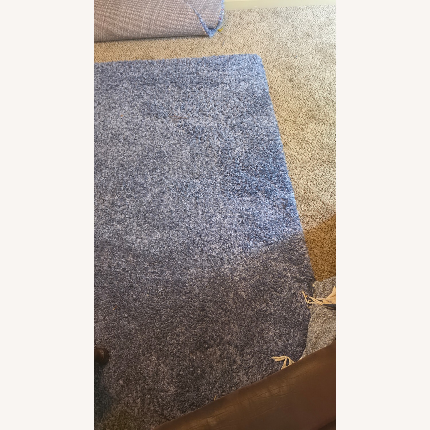 Bright Royal Blue 8 X 10 Shag Area Rug - image-1