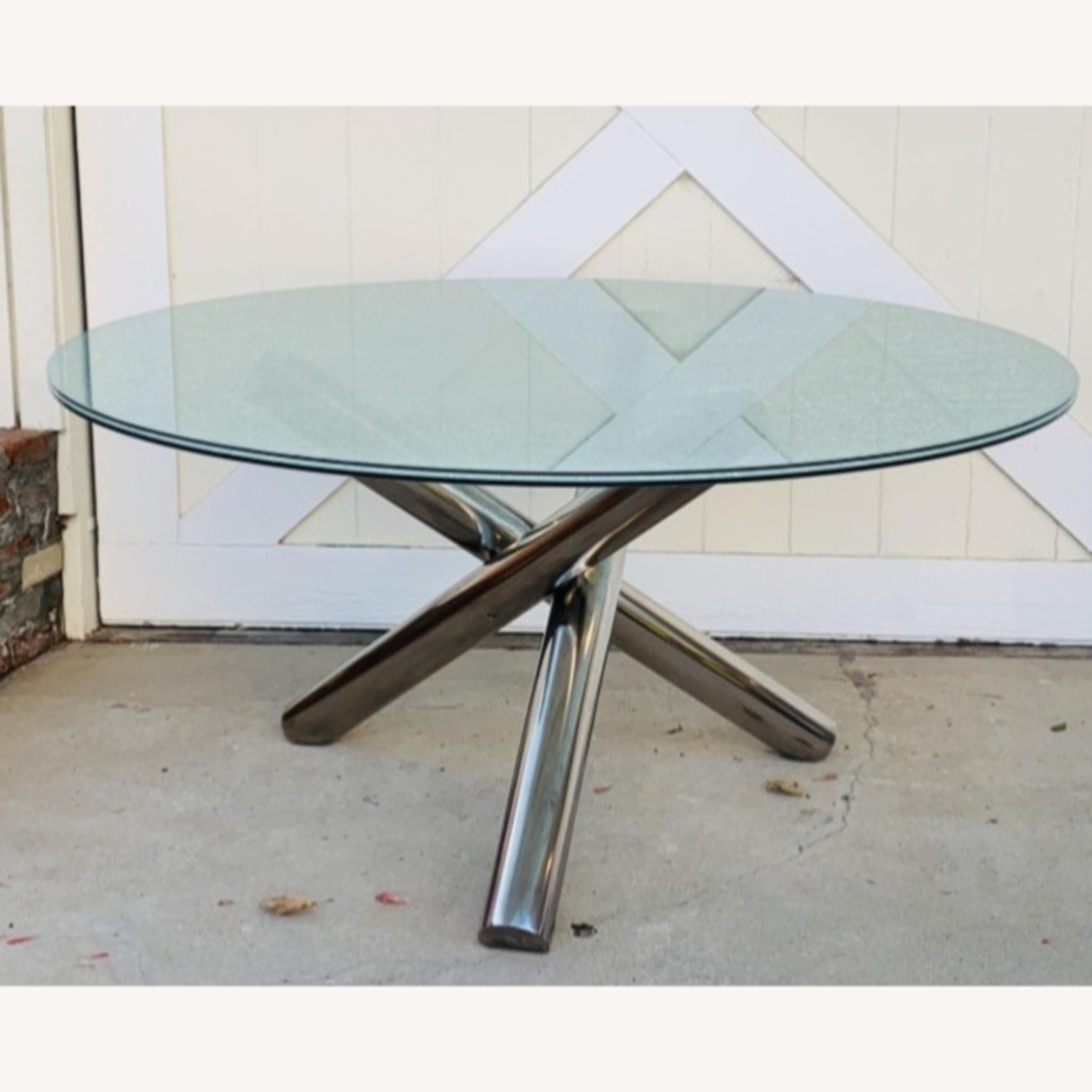 Star International Crackled Glass Dining Table - image-3