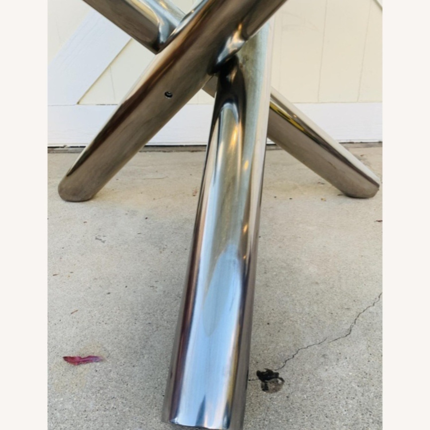 Star International Crackled Glass Dining Table - image-6