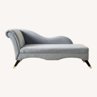 Modern Velvet Chaise Lounge