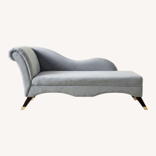 Used Modern Velvet Chaise Lounge for sale on AptDeco
