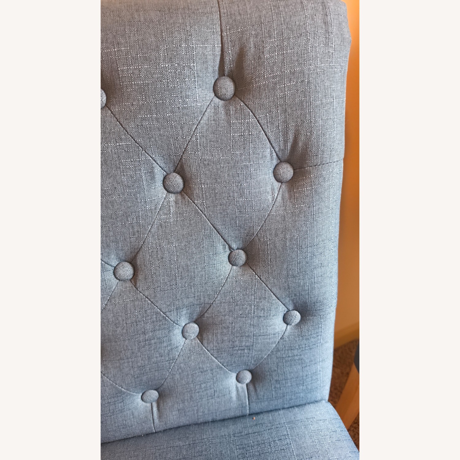 Pair - Blue Parson Dining Chairs - image-8