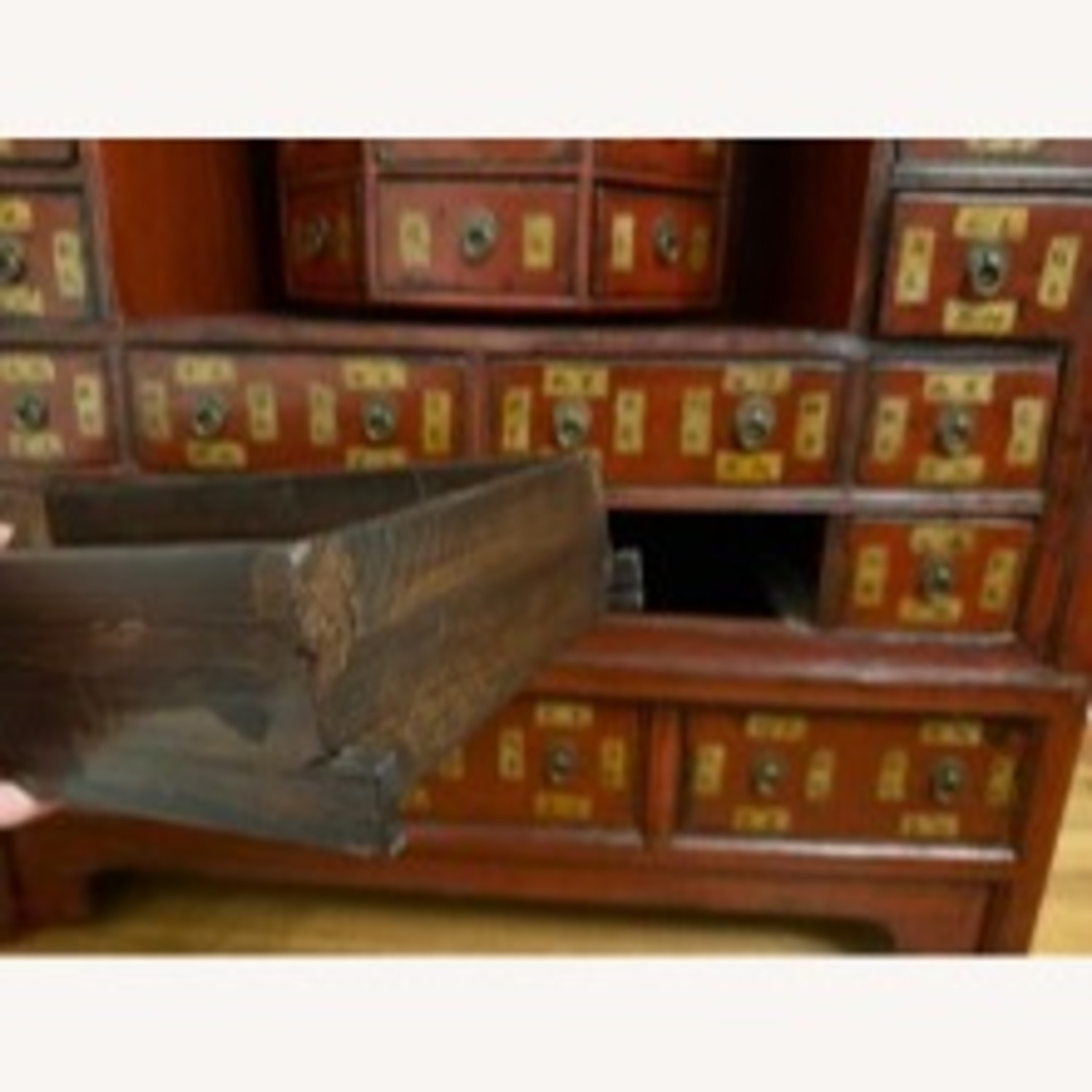 Rare Vintage Apothecary Cabinet w Carousel - image-2