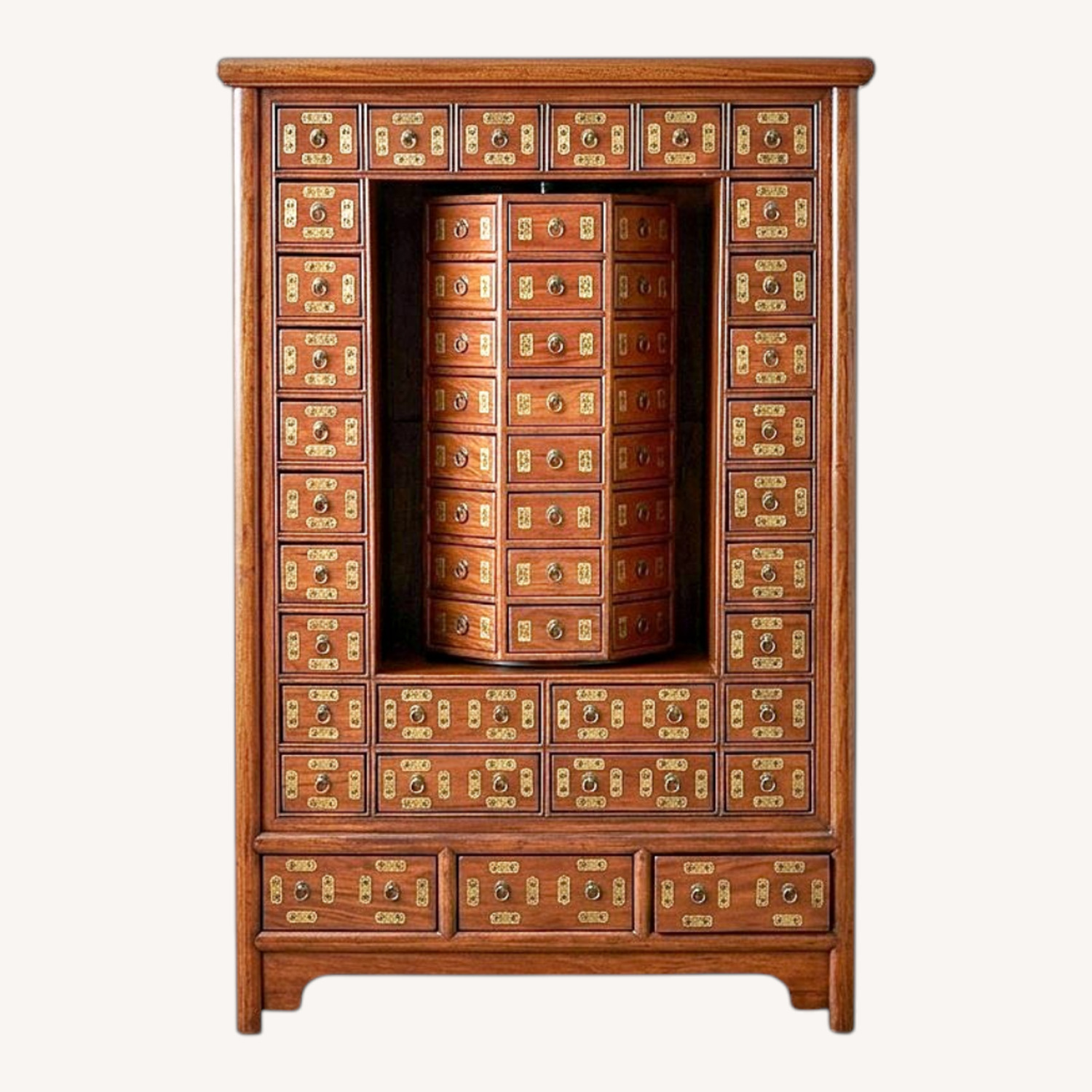 Rare Vintage Apothecary Cabinet w Carousel - image-0