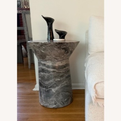 Used Adolfo Abejón Solid Orobico Marble Side Table  for sale on AptDeco