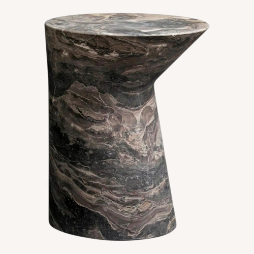 Used Adolfo Abejón Solid Orobico Marble Side Table  for sale on AptDeco