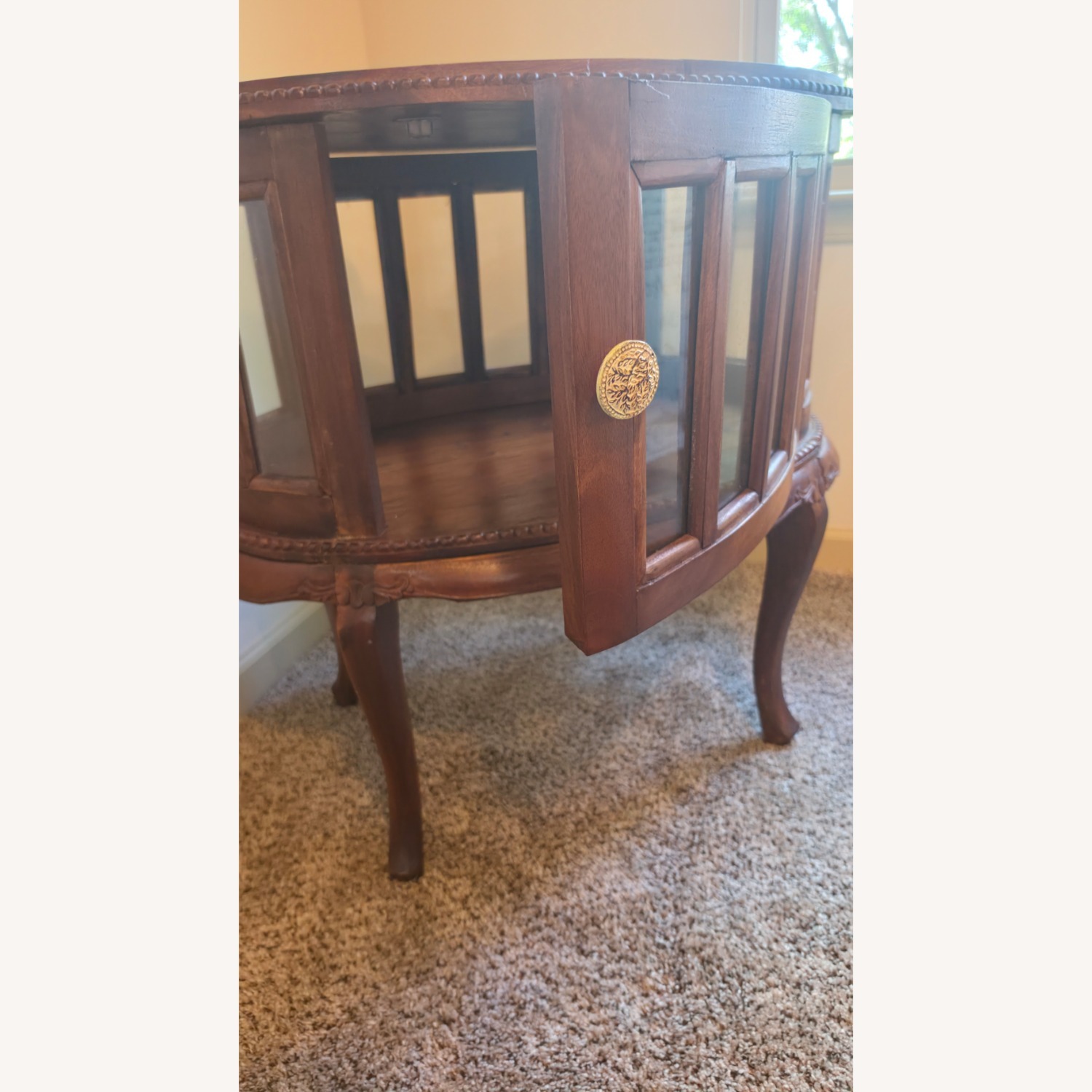 Oval Side Table  with Removable Tea Tray Top - image-34