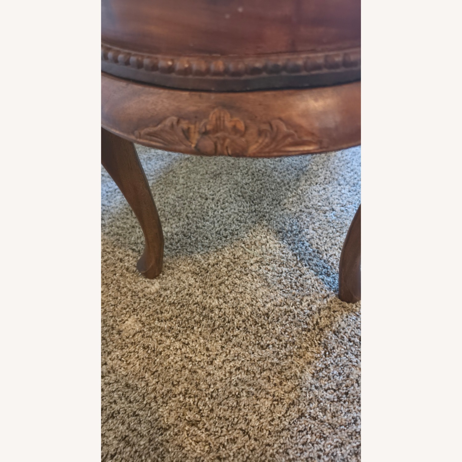 Oval Side Table  with Removable Tea Tray Top - image-9