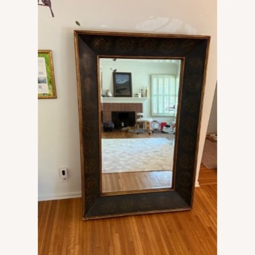 Used 6' Architectural Wood Framed Floor Mirror for sale on AptDeco