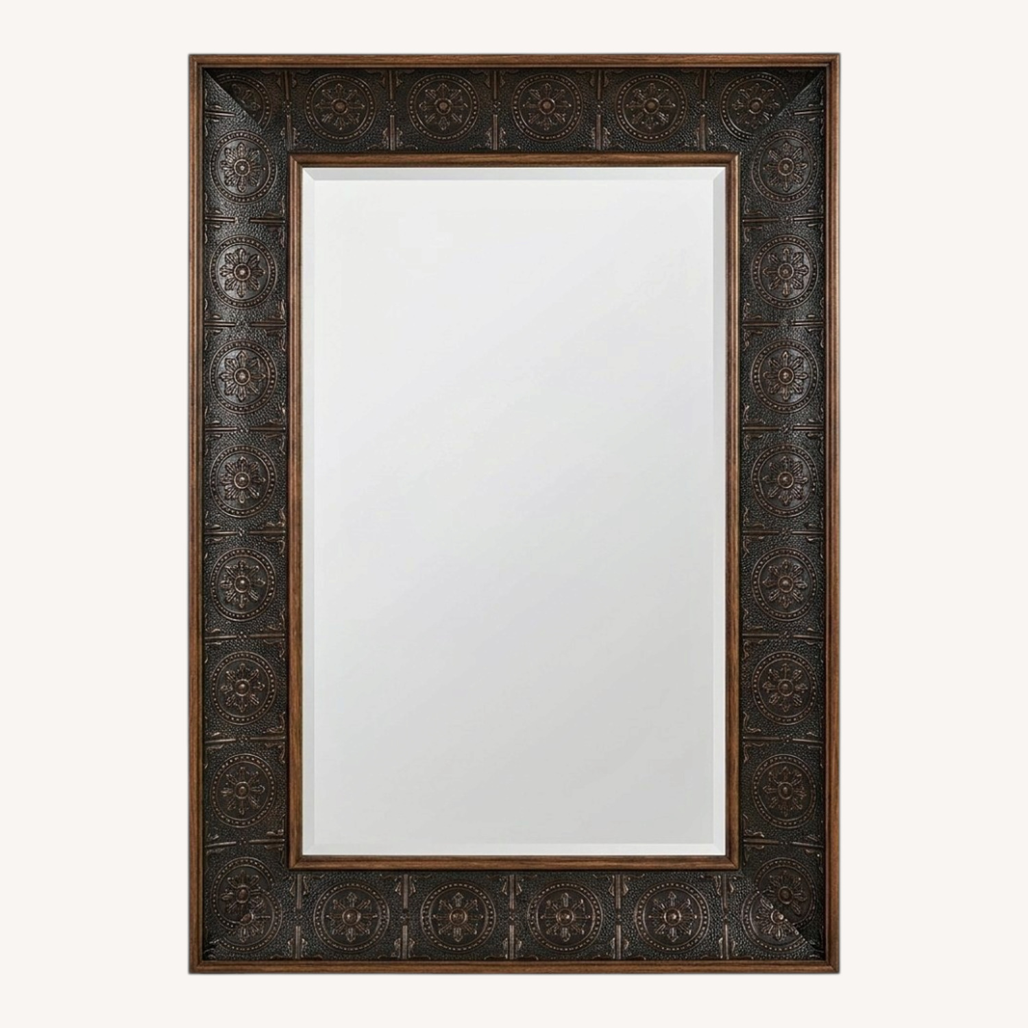 6' Architectural Wood Framed Floor Mirror - image-0