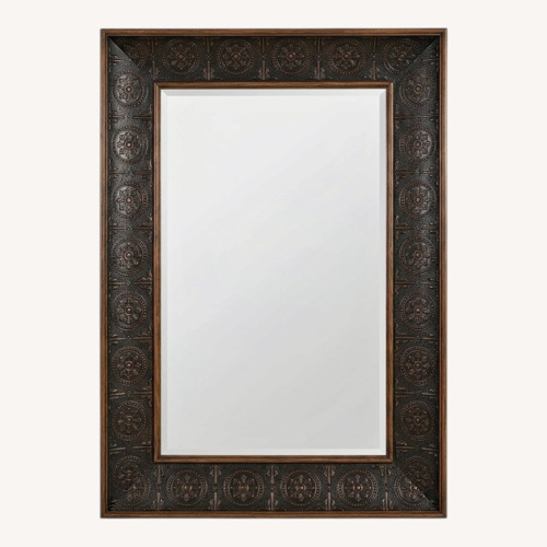 Used 6' Architectural Wood Framed Floor Mirror for sale on AptDeco